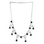 Load image into Gallery viewer, 925 Silver Onyx Bead Necklace | Women's Elegant Jewelry
