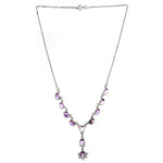 Load image into Gallery viewer, 925 Silver Amethyst Necklace for Women | Gemstone Jewelry Gift