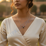 Load image into Gallery viewer, 925 Silver Garnet Necklace | Gemstone Pendant for Women