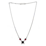 Load image into Gallery viewer, 925 Silver Garnet Necklace | Gemstone Pendant for Women