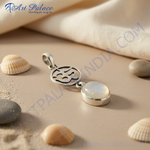 Load image into Gallery viewer, 925 Silver Om Moonstone Pendant for Women | Spiritual Jewelry
