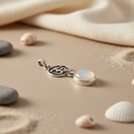 Load image into Gallery viewer, 925 Silver Om Moonstone Pendant for Women | Spiritual Jewelry