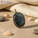 Load image into Gallery viewer, 925 Silver Labradorite Pendant for Women | Gemstone Jewelry
