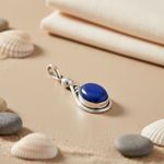 Load image into Gallery viewer, 925 Silver Lapis Lazuli Pendant for Women | Blue Gemstone Jewelry