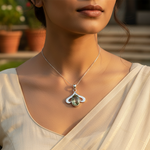 Load image into Gallery viewer, 925 Silver Green Amethyst Pendant for Women | Gemstone Jewelry