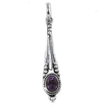 Load image into Gallery viewer, 925 Silver Amethyst Teardrop Pendant for Women | Gift Jewelry