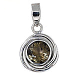 Load image into Gallery viewer, 925 Silver Smoky Quartz Pendant for Women | Daily Wear Gift