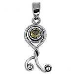 Load image into Gallery viewer, 925 Sterling Silver Citrine Pendant for Women | Gemstone Jewelry