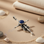 Load image into Gallery viewer, 925 Silver Lapis Lazuli Pendant Necklace | Women's Jewelry Gift