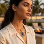 Load image into Gallery viewer, 925 Silver Blue Stone Pendant Necklace for Women | Gift Jewelry
