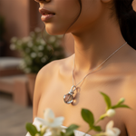 Load image into Gallery viewer, Crystal Witch Broom Pendant | Sterling Silver | Gift