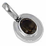 Load image into Gallery viewer, 925 Silver Smoky Quartz Pendant for Women | Gemstone Jewelry