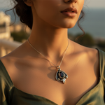 Load image into Gallery viewer, 925 Silver Onyx Pendant for Women | Gemstone Jewelry Gift