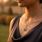 Load image into Gallery viewer, 925 Silver Black Onyx Pendant for Women | Gemstone Jewelry