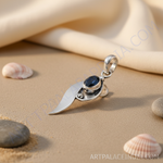 Load image into Gallery viewer, 925 Silver Black Onyx Pendant for Women | Gemstone Jewelry