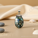 Load image into Gallery viewer, Silver Mother of Pearl Pendant Necklace | Women's Jewelry Gift