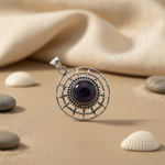 Load image into Gallery viewer, 925 Silver Onyx Stone Pendant for Women | Gemstone Jewelry