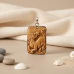 Load image into Gallery viewer, Carved Horse Pendant Necklace | Natural Stone Jewelry | Gift