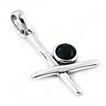 Load image into Gallery viewer, 925 Sterling Silver Black Onyx Pendant for Women | Gemstone Jewelry