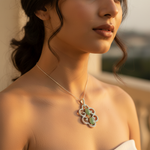 Load image into Gallery viewer, 925 Silver Jade Pendant Necklace | Teardrop Gemstone Jewelry