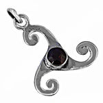 Load image into Gallery viewer, 925 Silver Garnet Pendant Necklace for Women | Daily Wear