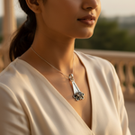 Load image into Gallery viewer, 925 Silver Pendant Necklace with Gemstone | Women's Jewelry Gift