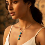 Load image into Gallery viewer, 925 Silver Turquoise Pendant Necklace | Women's Jewelry Gift