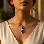 Load image into Gallery viewer, 925 Sterling Silver Garnet Pendant for Women | Gemstone Jewelry