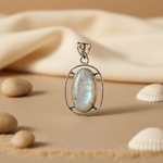 Load image into Gallery viewer, 925 Silver Moonstone Pendant for Women | Gemstone Jewelry