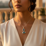 Load image into Gallery viewer, 925 Silver Labradorite Pendant for Women | Gemstone Jewelry
