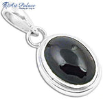 Load image into Gallery viewer, 925 Silver Black Onyx Pendant | Oval Gemstone Jewelry for Women