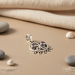 Load image into Gallery viewer, 925 Sterling Silver Amethyst Pendant for Women | Gemstone Jewelry