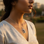 Load image into Gallery viewer, 925 Silver Garnet Pendant for Women | Daily Wear Gift