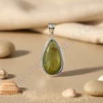 Load image into Gallery viewer, 925 Silver Rutilated Quartz Teardrop Pendant | Women's Jewelry