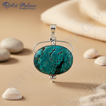 Load image into Gallery viewer, 925 Sterling Silver Turquoise Pendant for Women | Gemstone Jewelry