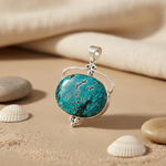 Load image into Gallery viewer, 925 Sterling Silver Turquoise Pendant for Women | Gemstone Jewelry