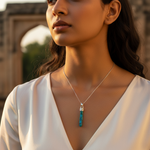Load image into Gallery viewer, 925 Silver Turquoise Pendant for Women | Gemstone Jewelry