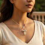 Load image into Gallery viewer, 925 Silver Moonstone Crystal Pendant for Women | Gemstone Jewelry