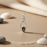 Load image into Gallery viewer, 925 Silver Smoky Quartz Teardrop Pendant | Women's Jewelry