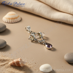 Load image into Gallery viewer, 925 Silver Quartz Amethyst Pendant for Women | Gemstone Jewelry