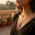 Load image into Gallery viewer, Silver Fluorite Pendant | Natural Gemstone Jewelry for Women