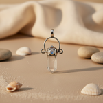 Load image into Gallery viewer, 925 Silver Clear Quartz Crystal Pendant | For Women | Gift