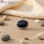 Load image into Gallery viewer, 925 Silver Onyx Stone Pendant for Women | Gemstone Jewelry