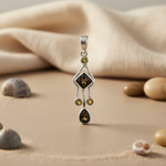 Load image into Gallery viewer, 925 Silver Smoky Quartz Pendant for Women | Gemstone Jewelry