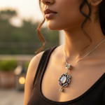 Load image into Gallery viewer, 925 Silver Gemstone Pendant Necklace for Women | Gift Jewelry