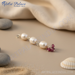 Load image into Gallery viewer, Silver Pearl & Pink Tourmaline Pendant | Women's Jewelry Gift