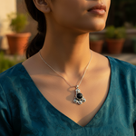 Load image into Gallery viewer, 925 Silver Onyx Pendant for Women | Gemstone Jewelry Gift