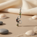 Load image into Gallery viewer, 925 Silver Peridot & Garnet Pendant | Women's Fine Jewelry