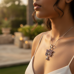 Load image into Gallery viewer, 925 Silver Garnet Pendant Necklace for Women | Daily Wear