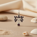 Load image into Gallery viewer, 925 Silver Garnet Pendant Necklace for Women | Daily Wear
